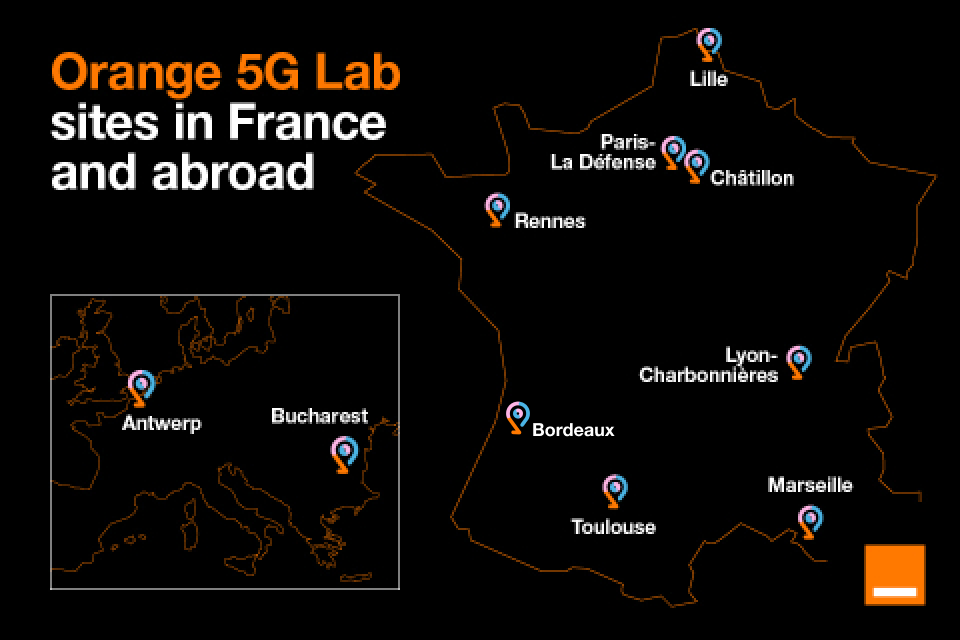 Map of all the 5G Labs