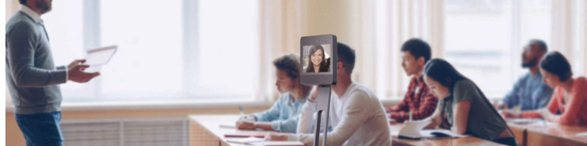 Robot de téléprésence dans une classe