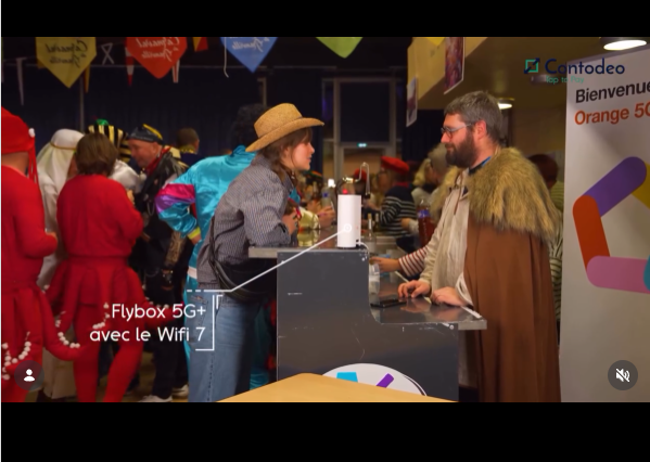 Carnaval de Granville expérimentation solution de paiements en 5G+ avec Orange et solution W-HA Contodeo
