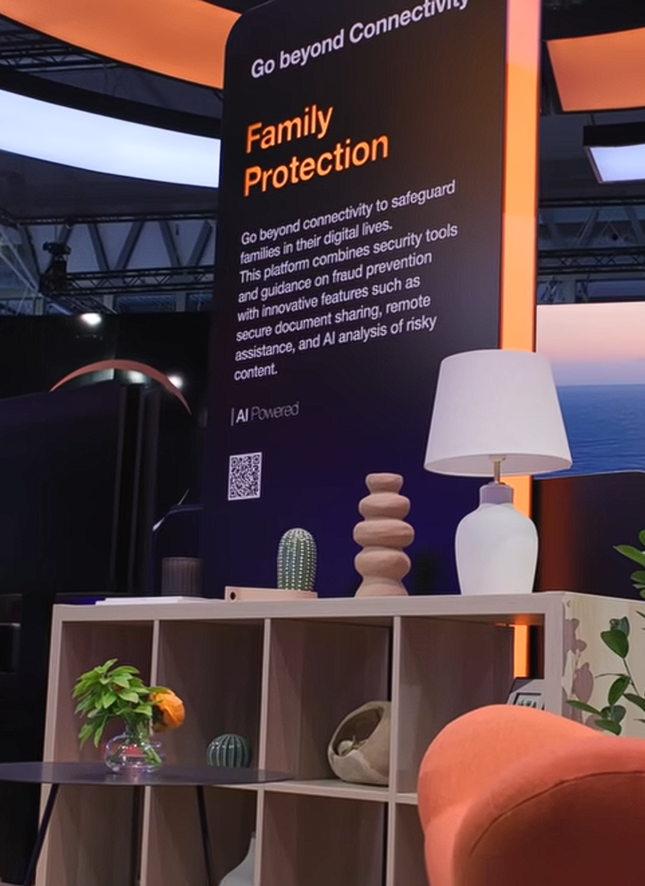accès vers video démo de Family Protection d'Orange au MWC 2026