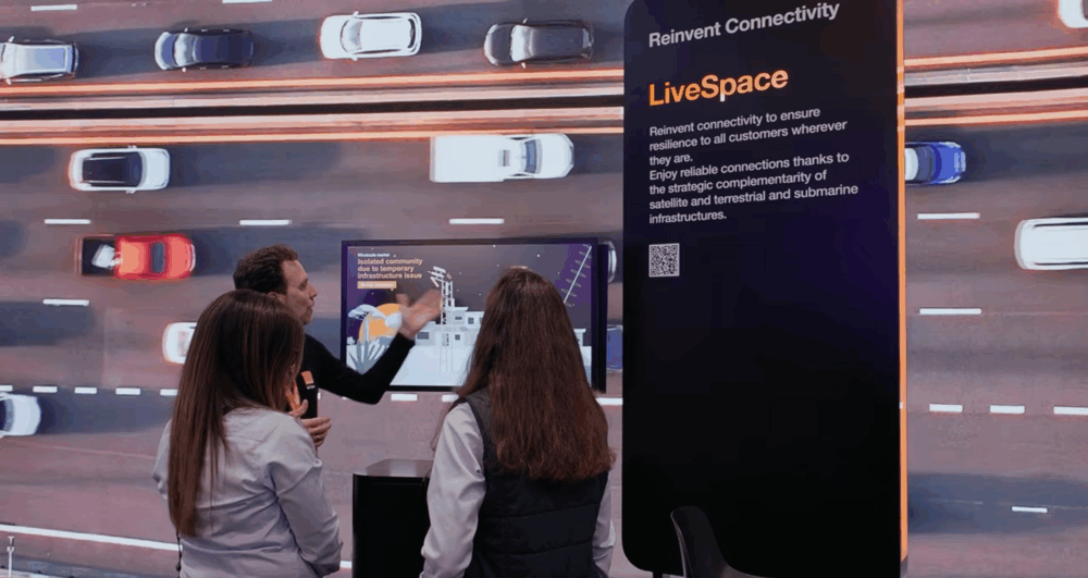 image du stand Orange LiveSpace au MWC2026