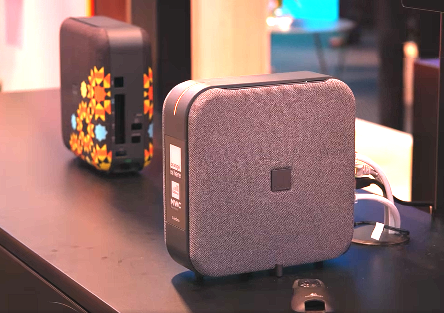 accès vers video démo de Livebox Store d'Orange au MWC 2026