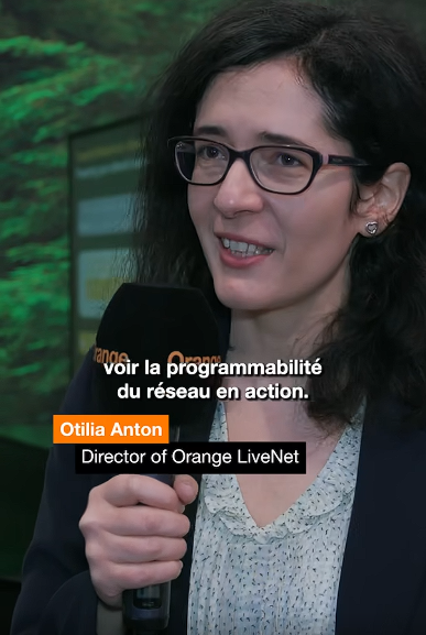 accès vers video interview d'Otilia Anton Directrice d’Orange LiveNet au MWC 2026