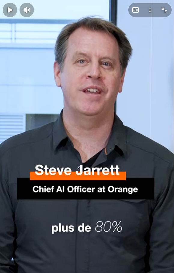 accès vers video interviewde Steve Jarrett Chief AI Officer d’Orange au MWC 2026