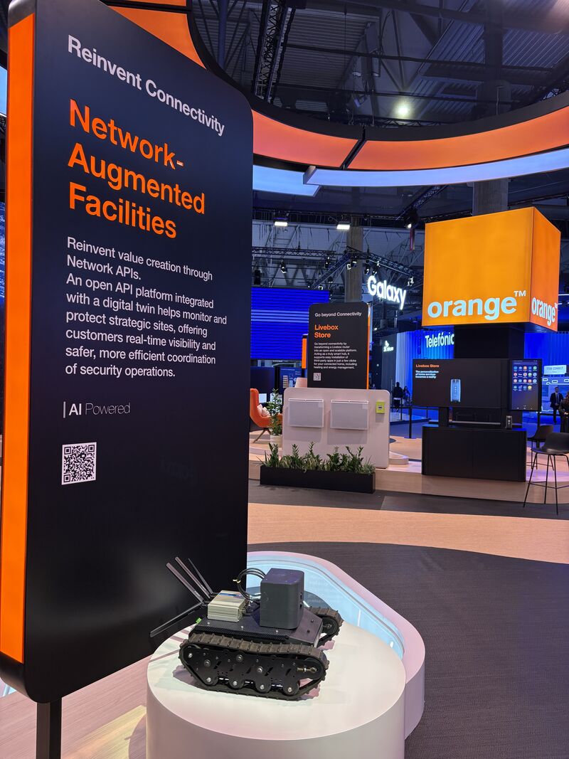 accès vers video démo de Network Augmented Facilities d'Orange au MWC 2026